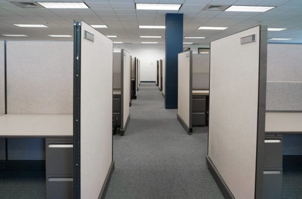Office cubicles in need of office cubicle removal services in the Minneapolis Area