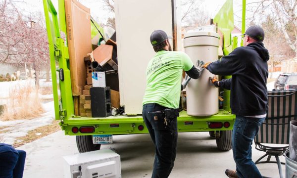 Professionals performing house clean out and junk removal services in Minnesota