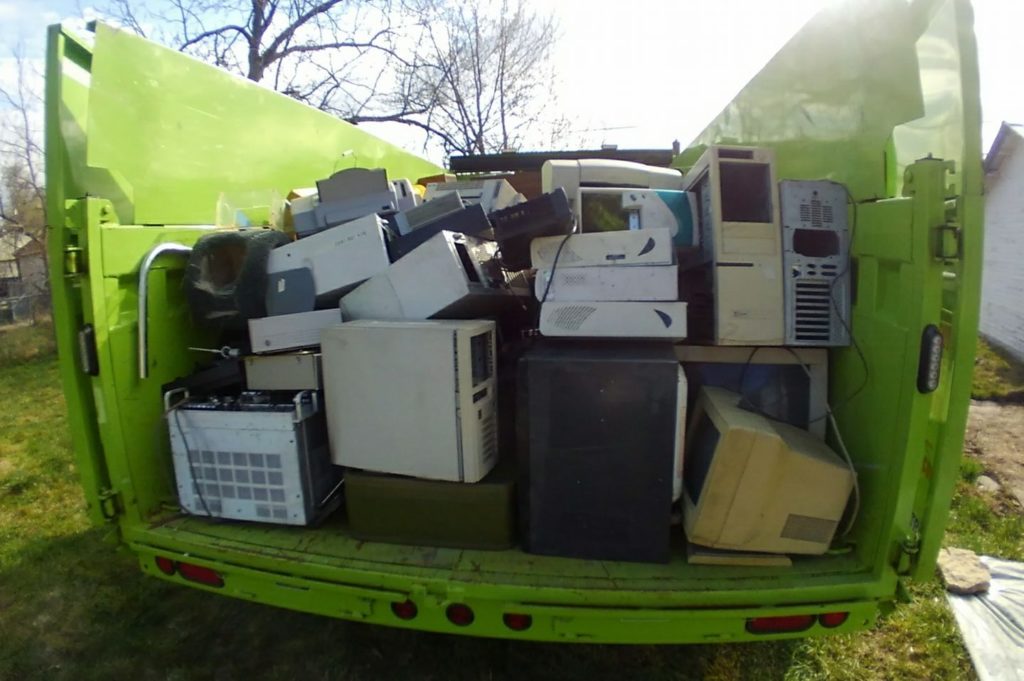 A junk truck full of junk