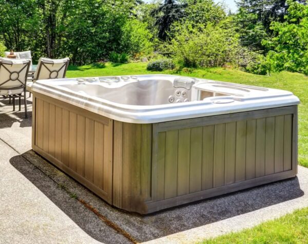 Hot tub in need of hot tub removal services in MN